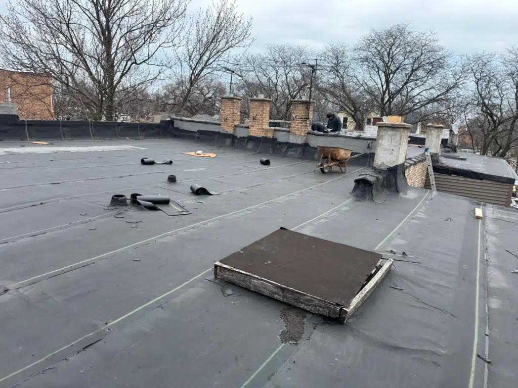 Flat Roof Replacement in Chicago - Gutter Wilson Company